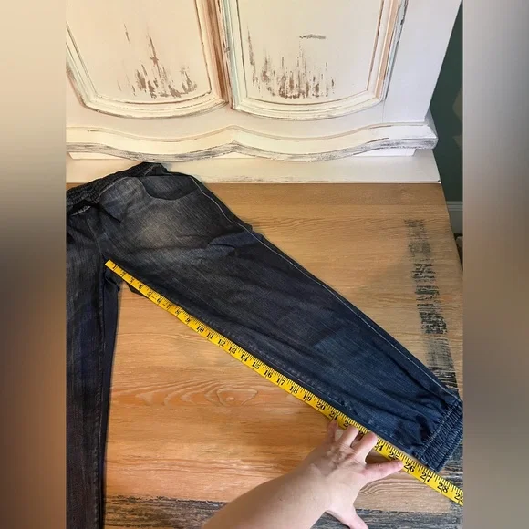 LUCY Indigo Do Everything Light Blue Denim Print Jogger - Picture 14 of 16